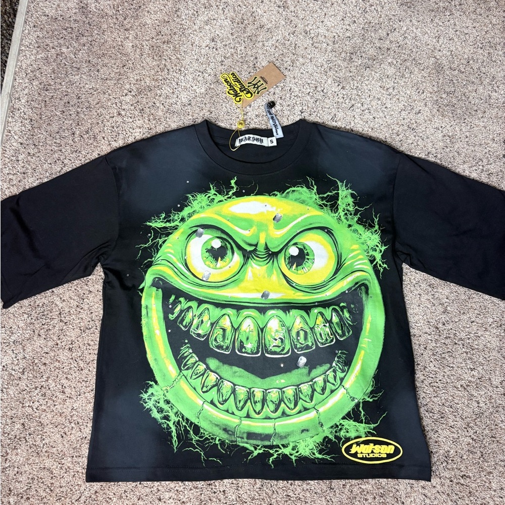Black and Green Graphic Tee